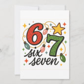 Elegante Weihnachtskarte 6 7 Karte (Vorderseite)