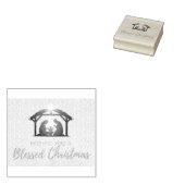 Elegante Weihnachtskarte der Krippe Gummistempel (Stempel)
