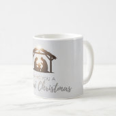 Elegante Weihnachtskarte der Krippe Kaffeetasse (VorderseiteRechts)