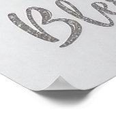 Elegante Weihnachtskarte der Krippe Poster (Ecke)