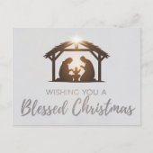 Elegante Weihnachtskarte der Krippe Postkarte (Vorderseite)