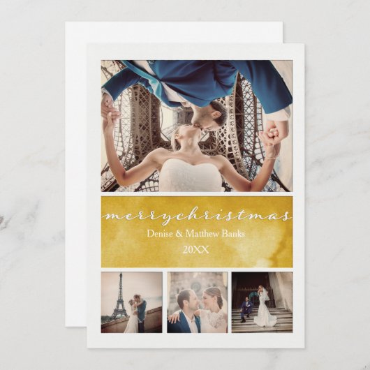 Elegante Weihnachtskarte Einladung (Vorne/Hinten)