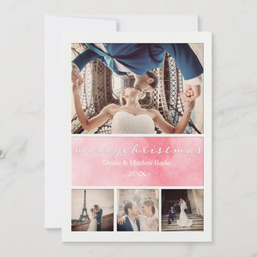 Elegante Weihnachtskarte Einladung (Vorderseite)