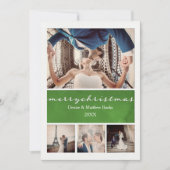 Elegante Weihnachtskarte Einladung (Vorderseite)