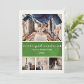 Elegante Weihnachtskarte Einladung (Stehend Vorderseite)