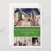 Elegante Weihnachtskarte Einladung (Vorne/Hinten)