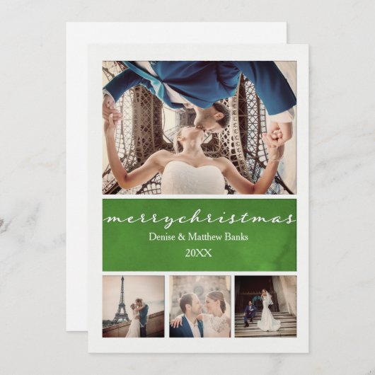 Elegante Weihnachtskarte Einladung (Vorne/Hinten)