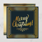 Elegante Weihnachtskarte Einladung (Vorne/Hinten)