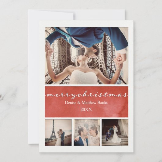 Elegante Weihnachtskarte Einladung (Vorderseite)