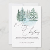 Elegante Weihnachtskarte Einladung (Vorderseite)