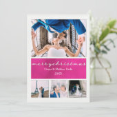 Elegante Weihnachtskarte Einladung (Stehend Vorderseite)