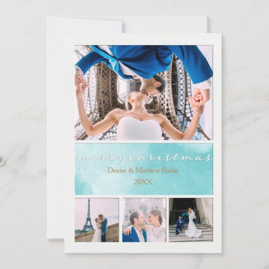 Elegante Weihnachtskarte Einladung (Vorderseite)