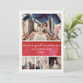 Elegante Weihnachtskarte Einladung (Stehend Vorderseite)