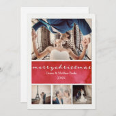 Elegante Weihnachtskarte Einladung (Vorne/Hinten)