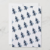 Elegante Weihnachtskarte Einladung (Rückseite)