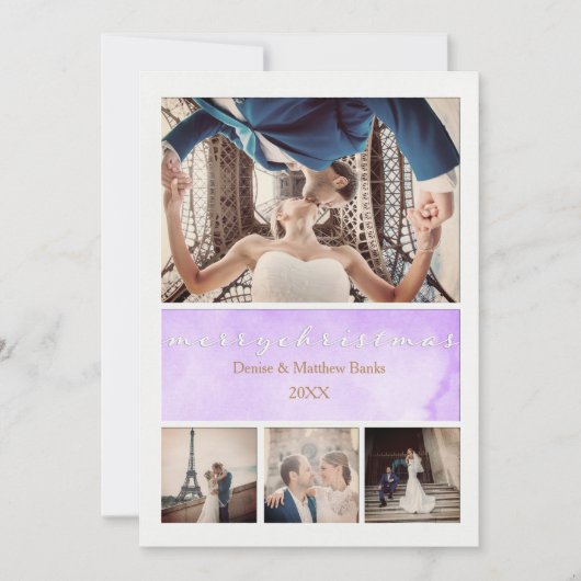 Elegante Weihnachtskarte Einladung (Vorderseite)