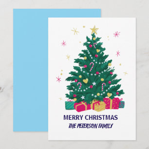 Elegante Weihnachtskarte Feiertagskarte