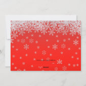 Elegante Weihnachtskarte Feiertagskarte (Rückseite)