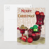 Elegante Weihnachtskarte Feiertagspostkarte (Vorne/Hinten)