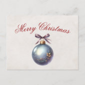 Elegante Weihnachtskarte Feiertagspostkarte (Vorderseite)