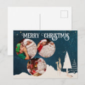 Elegante Weihnachtskarte für Personalisiertes Foto Postkarte (Vorne/Hinten)