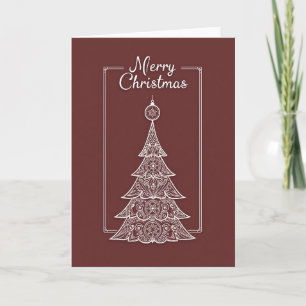 Elegante Weihnachtskarte Karte