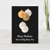 Elegante Weihnachtskarte Karte (Vorderseite)