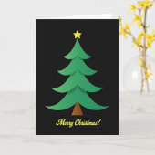 Elegante Weihnachtskarte mit Baum Karte (Gelbe Blume)