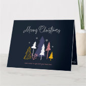 Elegante Weihnachtskarte mit Gruß Karte (Vorderseite)