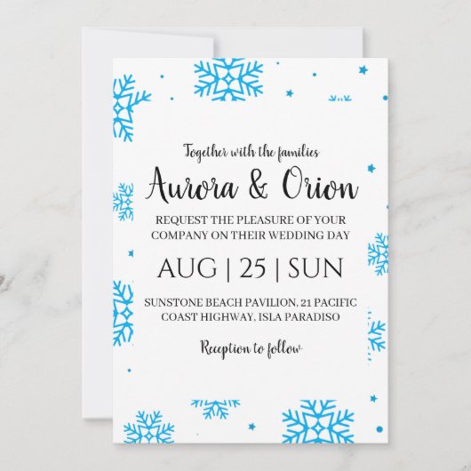 elegante Weihnachtskarten Einladung (Vorderseite)