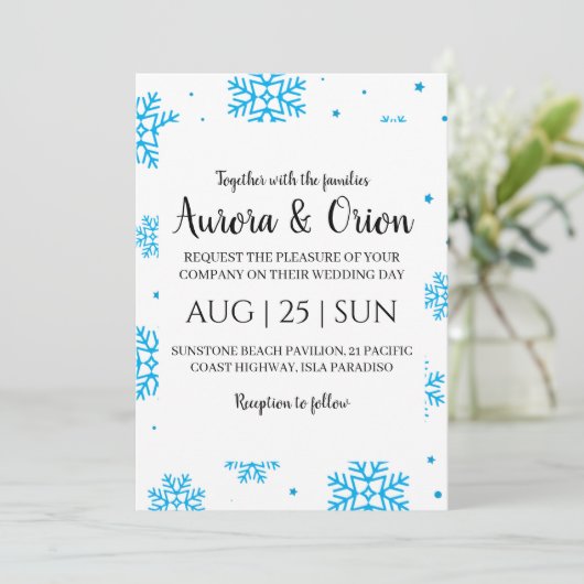 elegante Weihnachtskarten Einladung (Stehend Vorderseite)