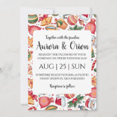 elegante Weihnachtskarten Einladung (Vorderseite)