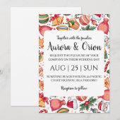 elegante Weihnachtskarten Einladung (Vorne/Hinten)