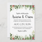 elegante Weihnachtskarten Einladung (Vorderseite)