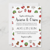 elegante Weihnachtskarten Einladung (Vorderseite)