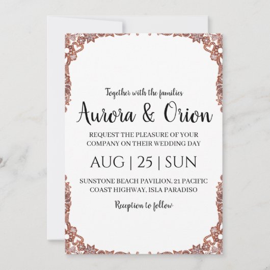 elegante Weihnachtskarten Einladung (Vorderseite)