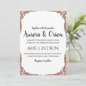 elegante Weihnachtskarten Einladung (Stehend Vorderseite)