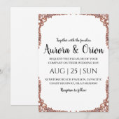 elegante Weihnachtskarten Einladung (Vorne/Hinten)