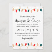 elegante Weihnachtskarten Einladung (Vorderseite)