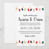 elegante Weihnachtskarten Einladung (Vorne/Hinten)