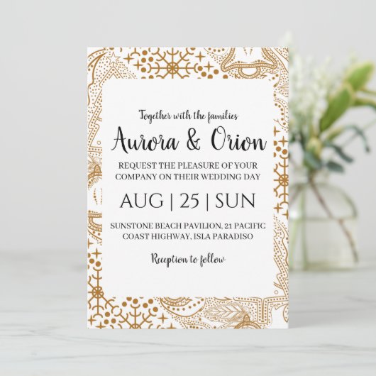 elegante Weihnachtskarten Einladung (Stehend Vorderseite)