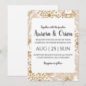 elegante Weihnachtskarten Einladung (Vorne/Hinten)