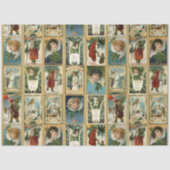 Elegante Weihnachtskarten mit Gold Borders Seidenpapier (Vorderseite)