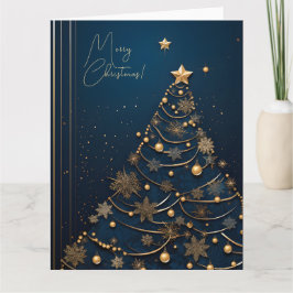 Elegante Weihnachtskartenserie Karte