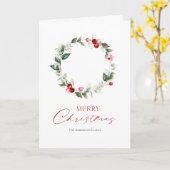 Elegante Weihnachtskartentafel Karte (Gelbe Blume)