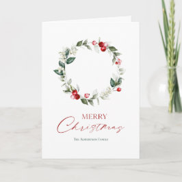 Elegante Weihnachtskartentafel Karte