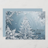 Elegante Weihnachtslandschaft, Weihnachtsgrüße Feiertagskarte (Vorne/Hinten)