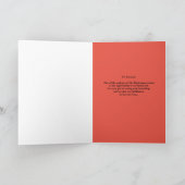 Elegante Weihnachtsnachtskarte Feiertagskarte (Innenseite)