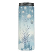 Elegante Weihnachtsreise Umarmung - Holiday Therma Thermosbecher (Rückseite)