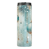 Elegante Weihnachtsreise Umarmung - Holiday Therma Thermosbecher (Rückseite)